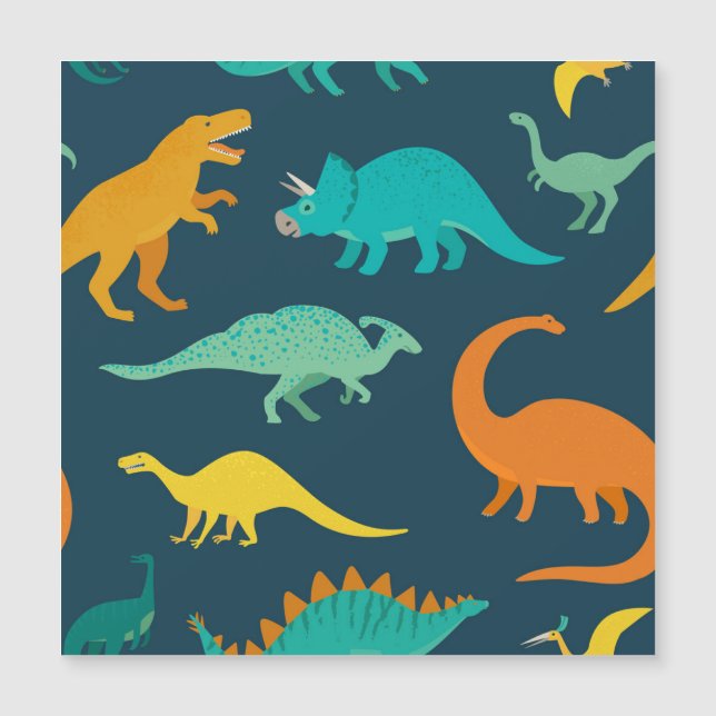 Dinosaur Adventure: Das Kinderzimmer der Kinder Magnetkarte (Vorderseite)