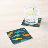 Dinosaur Adventure: Das Kinderzimmer der Kinder Rechteckiger Pappuntersetzer (Vor Ort)