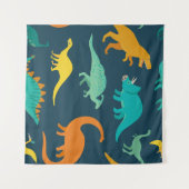 Dinosaur Adventure: Das Kinderzimmer der Kinder Wandteppich (Vorderseite (Horizontal))