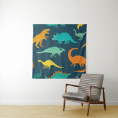 Dinosaur Adventure: Das Kinderzimmer der Kinder Wandteppich (Beispiel)