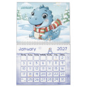 Dinosaur Adventure Personalized Kids Calendar 2026 Kalender (Jan 2027)