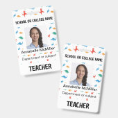 Dinosaur Adventure Teacher Ausweis (Vorder- & Rückseite)