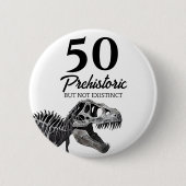 Dinosaur AGED Geburtstag Button (Vorderseite)