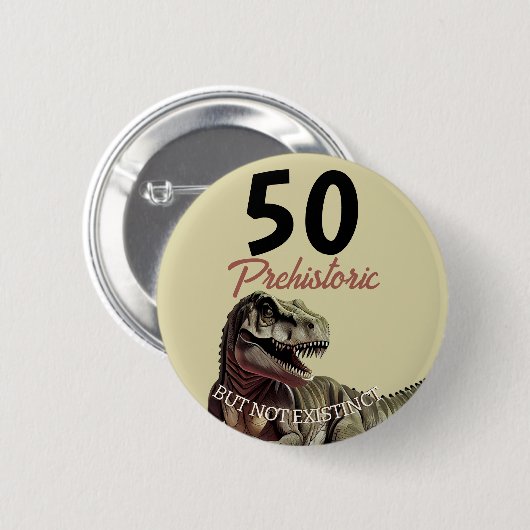 Dinosaur AGED T Rex Button (Vorne & Hinten)