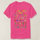 Dinosaur Alphabet Dino Abc für Kinder Jungen Männe T-Shirt (Design vorne)