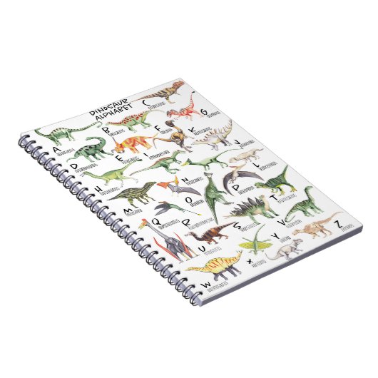 Dinosaur Alphabet Notizblock (Rechte Seite)