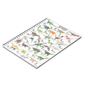 Dinosaur Alphabet Notizblock (Linke Seite)