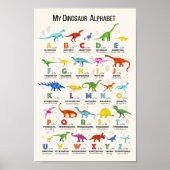 DINOSAUR ALPHABET POSTER (Vorne)