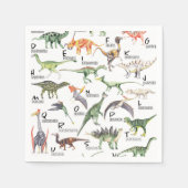 Dinosaur Alphabet Serviette (Vorderseite)