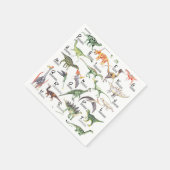 Dinosaur Alphabet Serviette (Ecke)