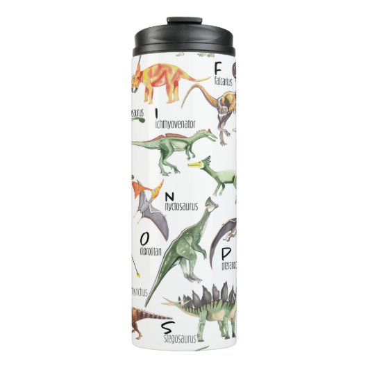 Dinosaur Alphabet Thermosbecher (Vorderseite)