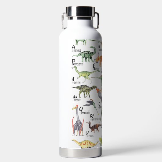 Dinosaur Alphabet Trinkflasche (Vorderseite)