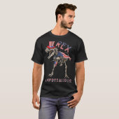 Dinosaur Amerisaurus Rex Kinder Teens Junge 4. Jul T-Shirt (Vorne ganz)