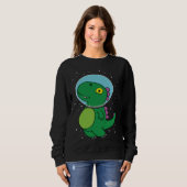 Dinosaur astronaut children's gift for space fans sweatshirt (Vorne ganz)