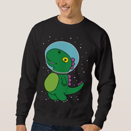 Dinosaur astronaut children's gift for space fans sweatshirt (Vorderseite)