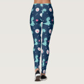 Dinosaur Astronaut Pattern Leggings (Rückseite)