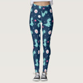 Dinosaur Astronaut Pattern Leggings (Vorderseite)
