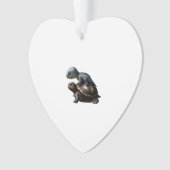 Dinosaur auf Schildkröte Kopie Ornament (Vorderseite)
