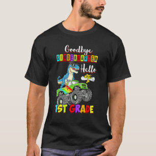 Dinosaur Auf Wiedersehen Kindergarten-Abschluss Ha T-Shirt