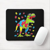 Dinosaur Autismus Bewusstsein Puzzle Piece Jungs K Mousepad (Mit Mouse)