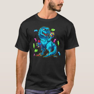 Dinosaur Autismus Lustige Kinder Dinosaurier T Re T-Shirt