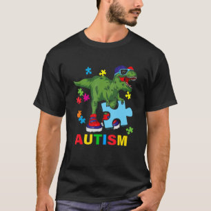Dinosaur Autismus Lustige Kinder T Rex Autismus-Be T-Shirt