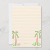 Dinosaur Babies Baby Dusche Einladung (Rückseite)