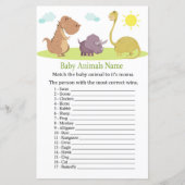 Dinosaur Baby Animals Name Game (Vorderseite)