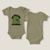 Dinosaur Baby Bodysuit (Design Vorderseite & Rückseite)