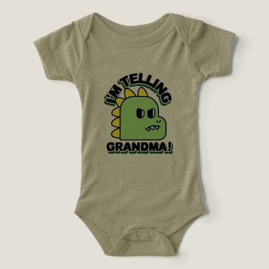 Dinosaur Baby Bodysuit (Design Vorderseite)