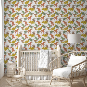 Dinosaur Baby Boy Kinderzimmer Peel & Stick Remova Tapete