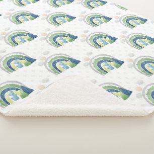 Dinosaur Baby Boy Sherpa Blanket Sherpadecke