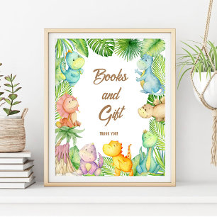 Dinosaur-Baby-Bücher und Geschenke Poster