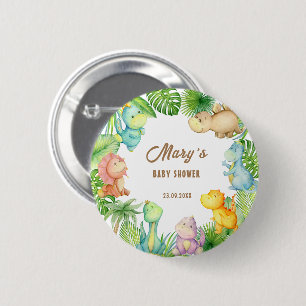 Dinosaur Baby Dusche Button