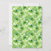 Dinosaur Baby Dusche Dankeskarte (Rückseite)