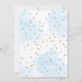 Dinosaur Baby Dusche Einladung (Rückseite)