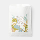 Dinosaur Baby Dusche Einladung, Geschlecht neutral Geschenktütchen (Vorderseite)