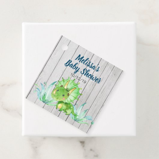 Dinosaur Baby Dusche Geschenkanhänger (Beispiel)