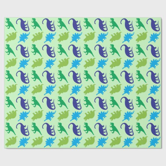 Dinosaur Baby Dusche Geschenkpapier (Flach)