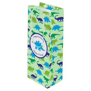 Dinosaur Baby Dusche Geschenktüte Für Weinflaschen
