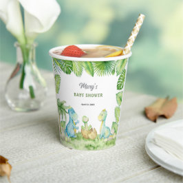 Dinosaur Baby Dusche Pappbecher