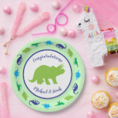 Dinosaur Baby Dusche Pappteller (Party)