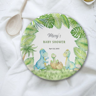 Dinosaur Baby Dusche Pappteller