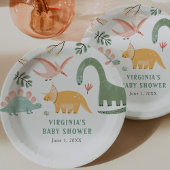 Dinosaur Baby Dusche Pappteller