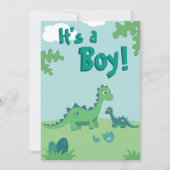 Dinosaur Baby-Dusche Party Einladung (Vorderseite)