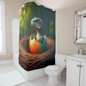 Dinosaur Baby Duschvorhang (Beispiel)
