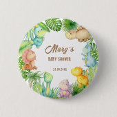 Dinosaur-Baby-Party Button (Vorderseite)