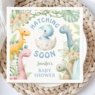 Dinosaur-Baby-Party Junge Blau Dino-Papier Serviet Serviette