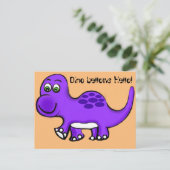 Dinosaur Baby Postcard Postkarte (Stehend Vorderseite)