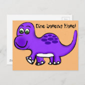 Dinosaur Baby Postcard Postkarte (Vorne/Hinten)